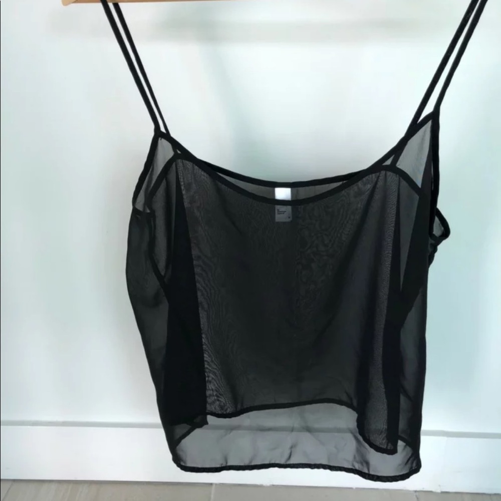 🚫SOLD🚫 American Apparel black sheer flowy tank